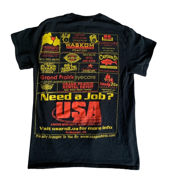 South Grand Prairie Warriors School Short Sleeve Black Tee Shirt Mens Size Small - Picture 4 of 7